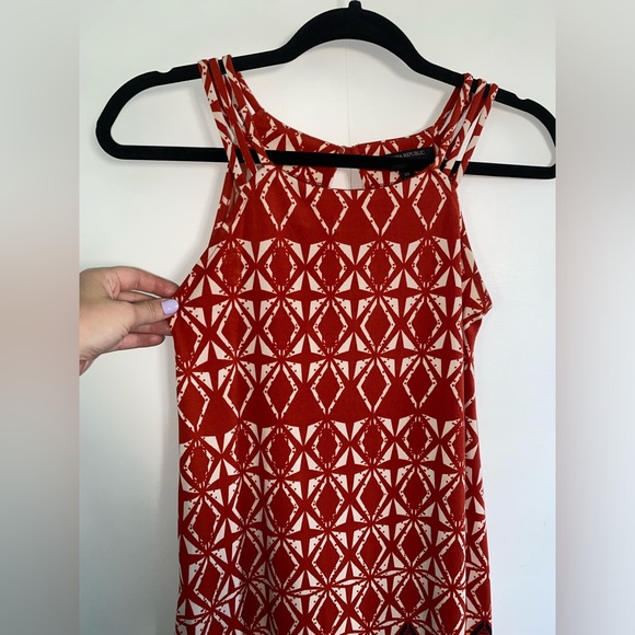 Banana Republic Orange Patterned XS Dress - Picture 2 of 7